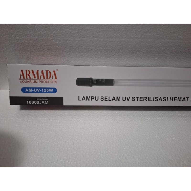 LAMPU UV KOLAM IKAN ARMADA AM -UV -120 WAT LAMPU UV CELUP SELAM ULTRAVIOLET STERILISASI