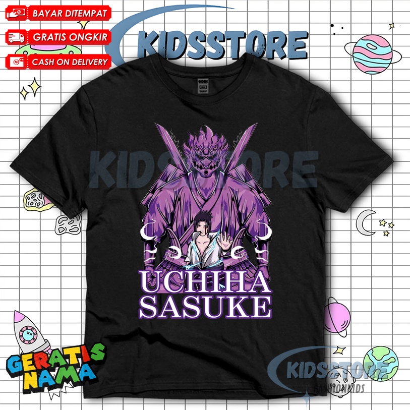 (BISA COD) Kaos Anak SASUKE UCHIHA SUSANOO RAMADHAN VIRAL   - Baju Anak SASUKE UCHIHA SUSANOO Fashio