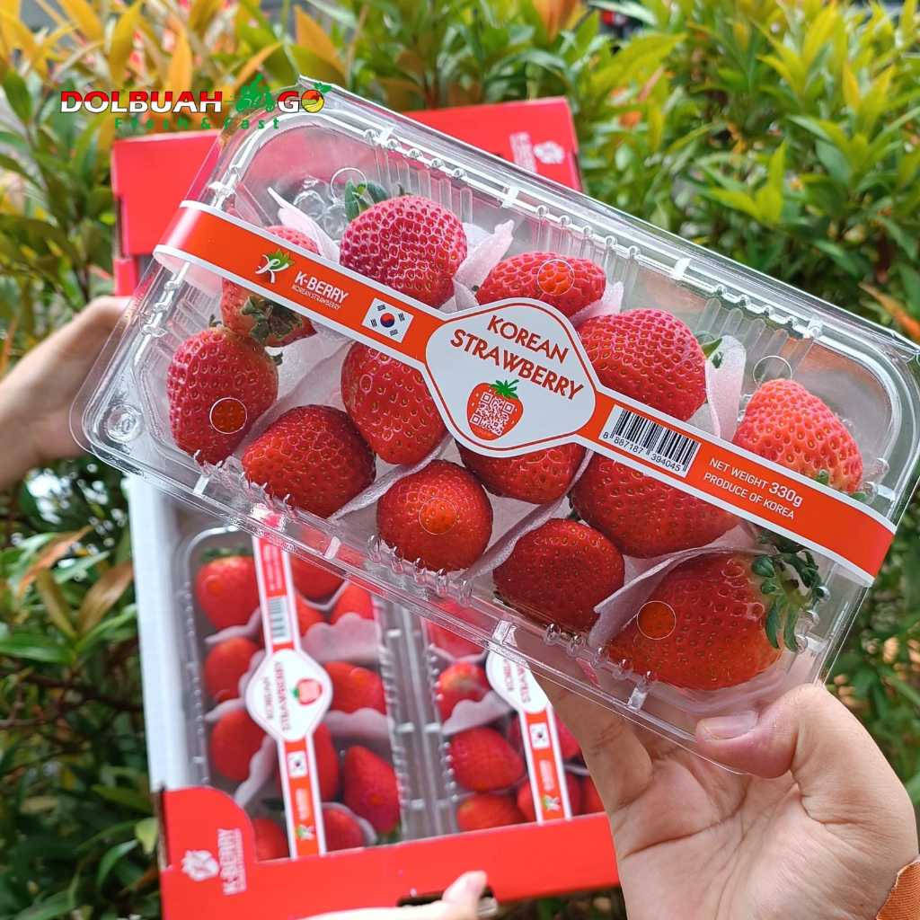 

Strawberry Korea Import Manis Segar 250gr - 330gr - Dolbuah