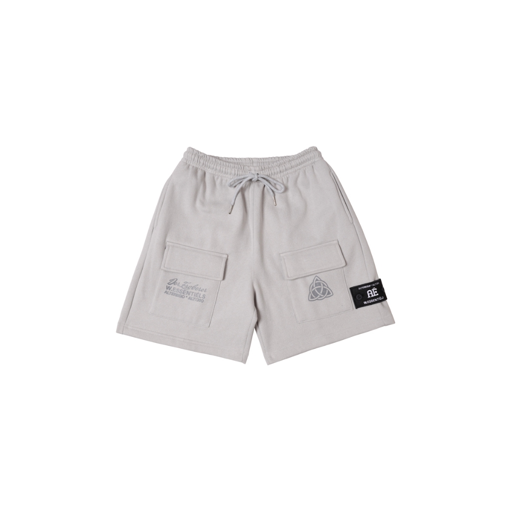 W.Essentiéls x Alter ego Celana Pendek Runes Celana Cargo Short Pants Asphalt