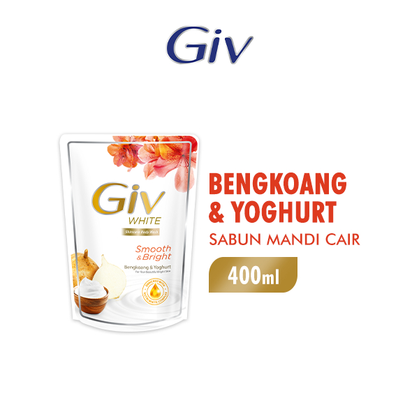 Giv White Sabun Mandi Cair Bengkoang Pouch 400 ml