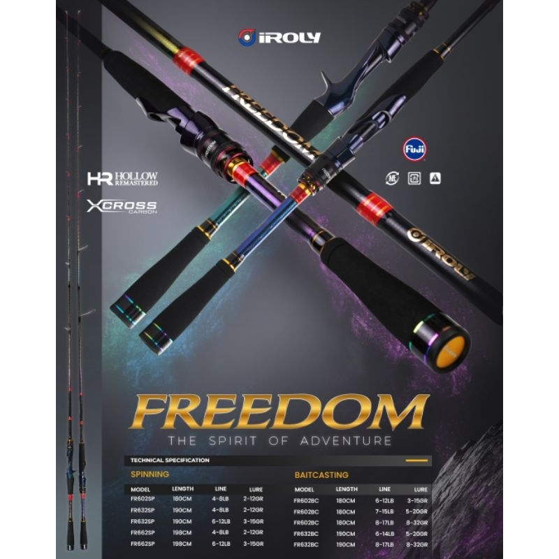 Rod IROLY FREEDOM X-CROSS CARBON HOLLOW REMASTERED