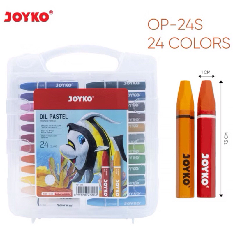 

Crayon / krayon Joyko Titi Oil Pastel 24 warna