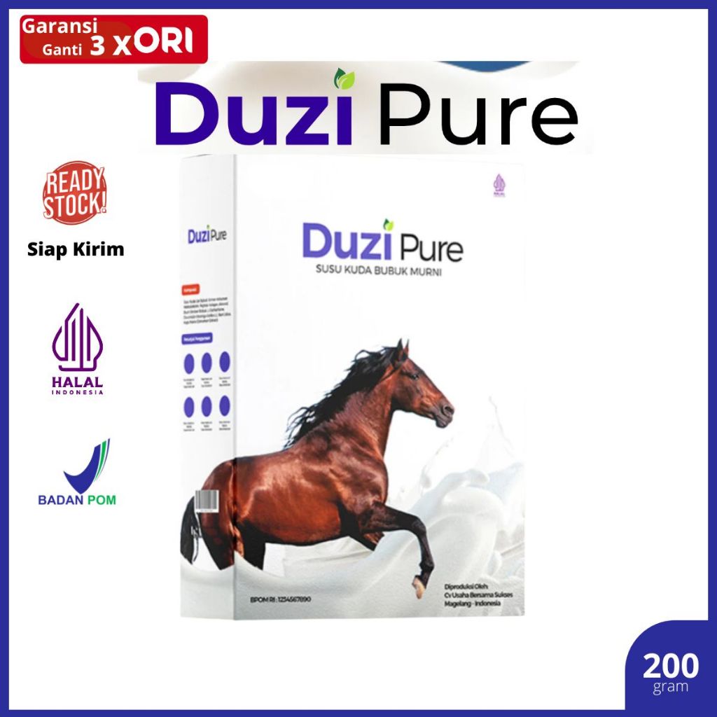

Duzi Pure Susu Kuda Lombok Original 200 gram