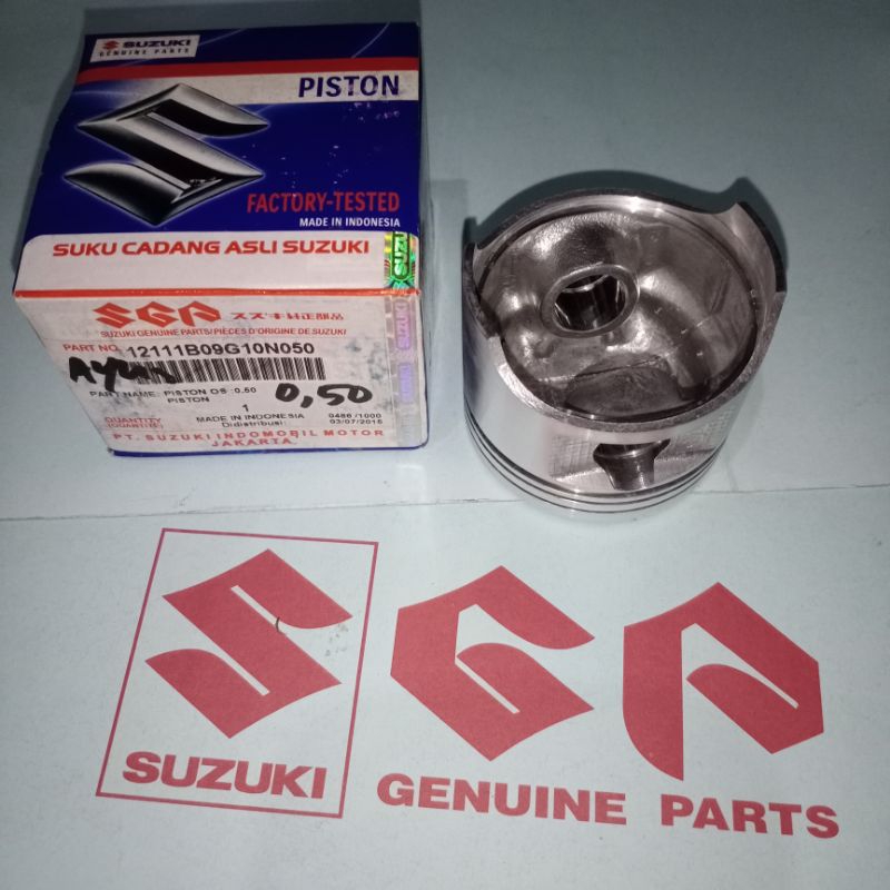 12111B09G10N050 Piston only size 050 suzuki smash 110 ori sgp