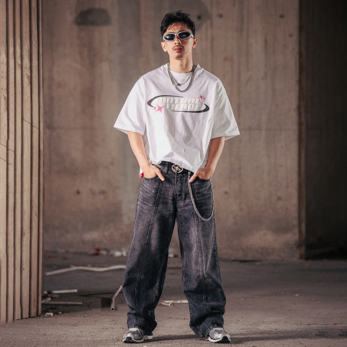 Hnna Pluviophile - Celana Baggy Jeans VOID - Madness Mind Series