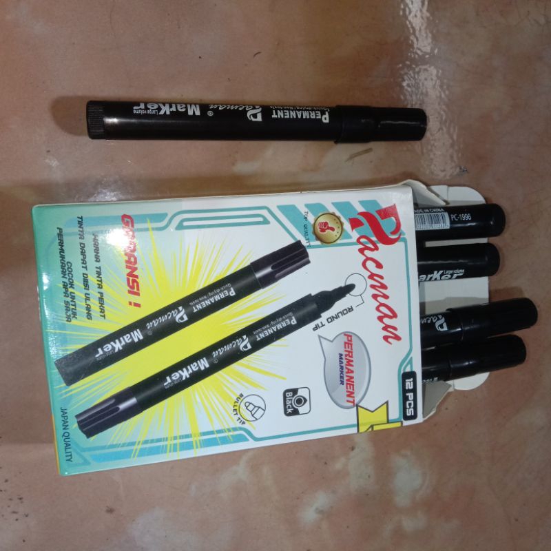 

spidol permanen kualitas bagus Pacman marker murah per pcs | spidol hitam permanen | spidol murah