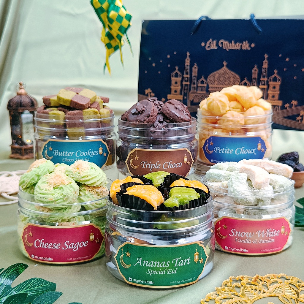 

READY Hampers Eid Lebaran NAYLA Premium 2025 Kue Kering Parcel Cookies Kado Hadiah Bingkisan Idul Fitri by MYMEALBOX