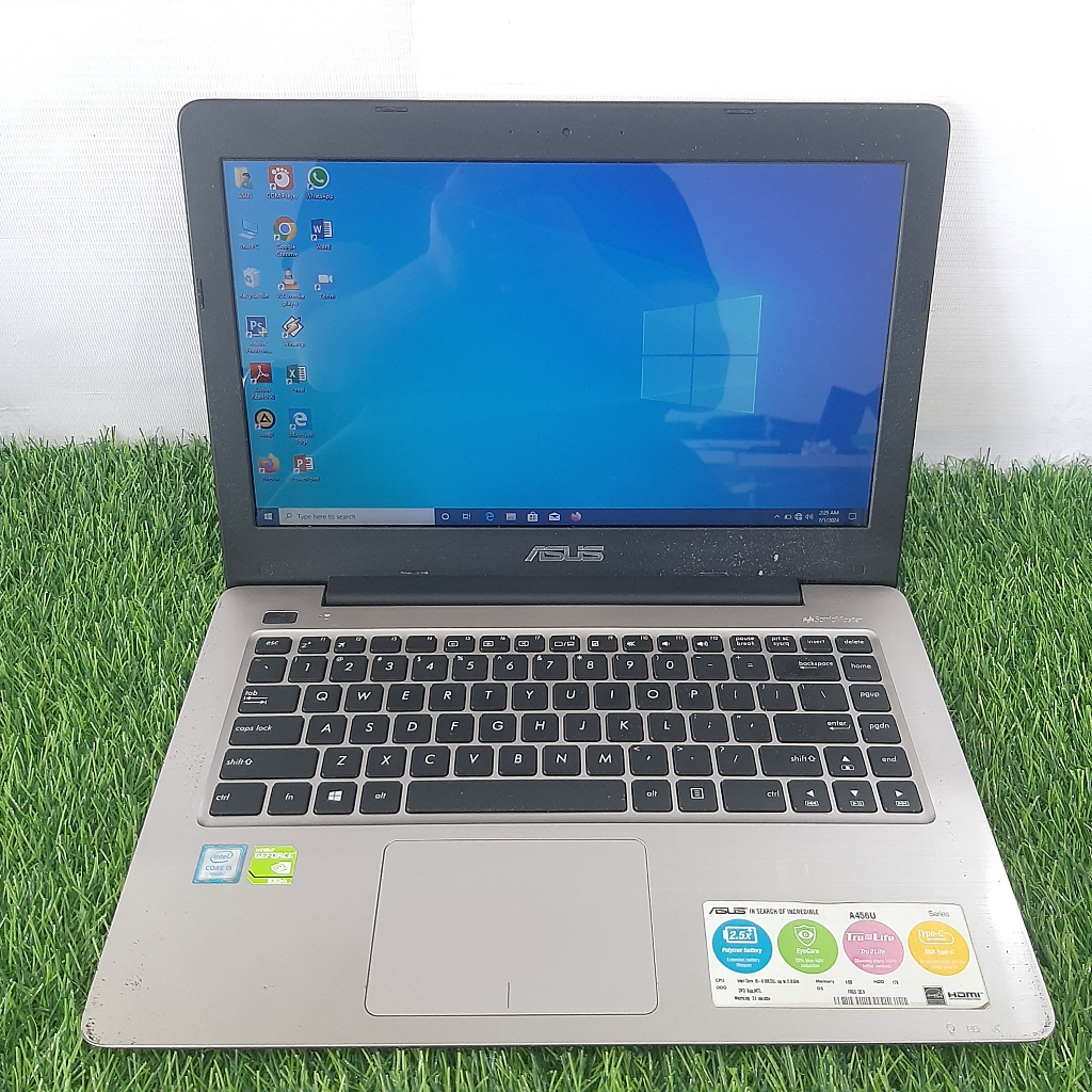 GAMING ASUS A456U CORE I5-6198U RAM 8GB SSD 256GB VGA NVIDIA 930MX 2GB