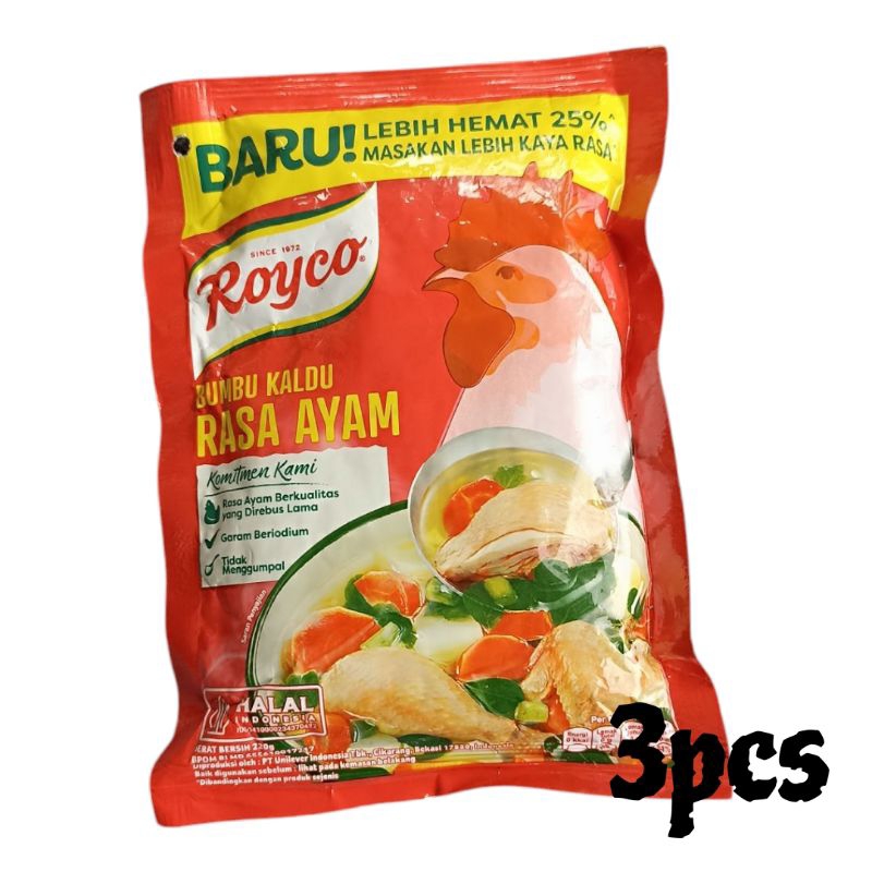 

Royco Ayam Bumbu Kaldu Penyedap Rasa Instan 3 Pcs