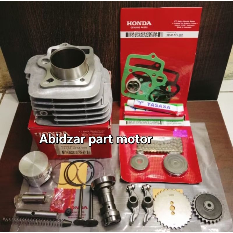 Paketan Lengkap Blok seher KFM 10item Honda Supra fit new 100cc/Supra fit lama 100cc/Legenda/Revo la