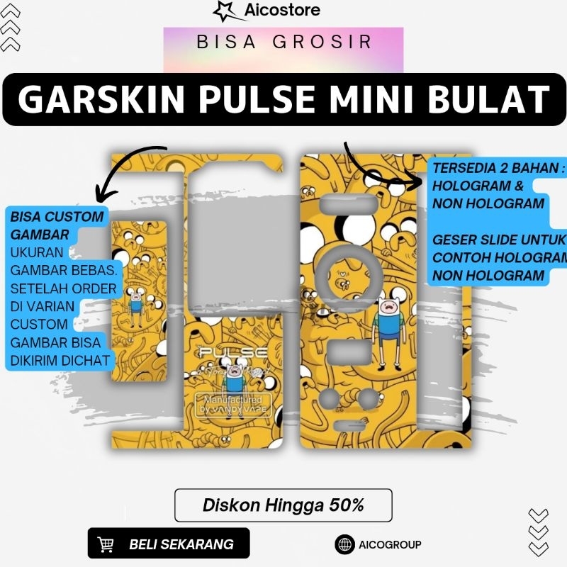 

Stiker Garskin Pluse Mini Bulat Gambar Bisa Custom
