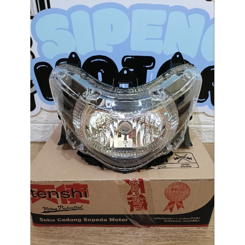 LAMPU DEPAN REFLEKTOR HEADLAMP MIO SOUL GT 115 2012 2013 2014 TENSHI