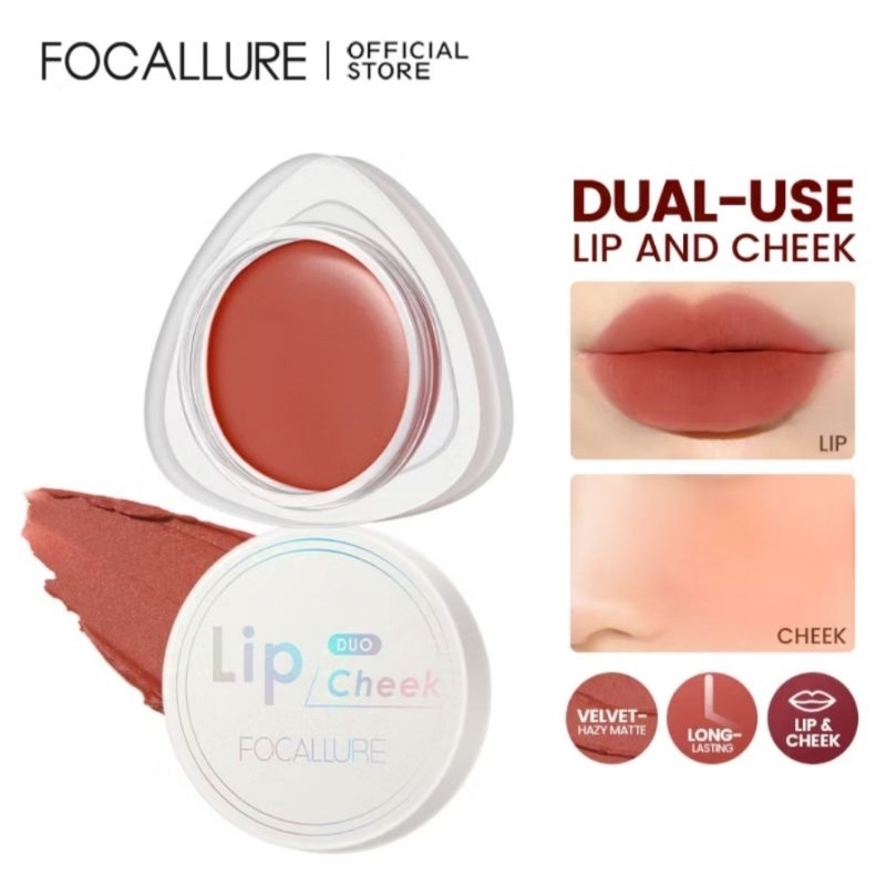 FOCALLURE (FA266) cheek duo Lip Mud Lipclay & Velvet-hazy Matte Blush - D10 - CHEEK
DUO