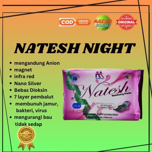 Natesh Night Natesh Pembalut Herbal Pembalut Wanita Original KK Indonesia