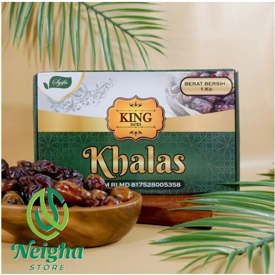 

Kurma Khalas King Dates Uni Emirat Arab Manis Sedang Legit Lembut