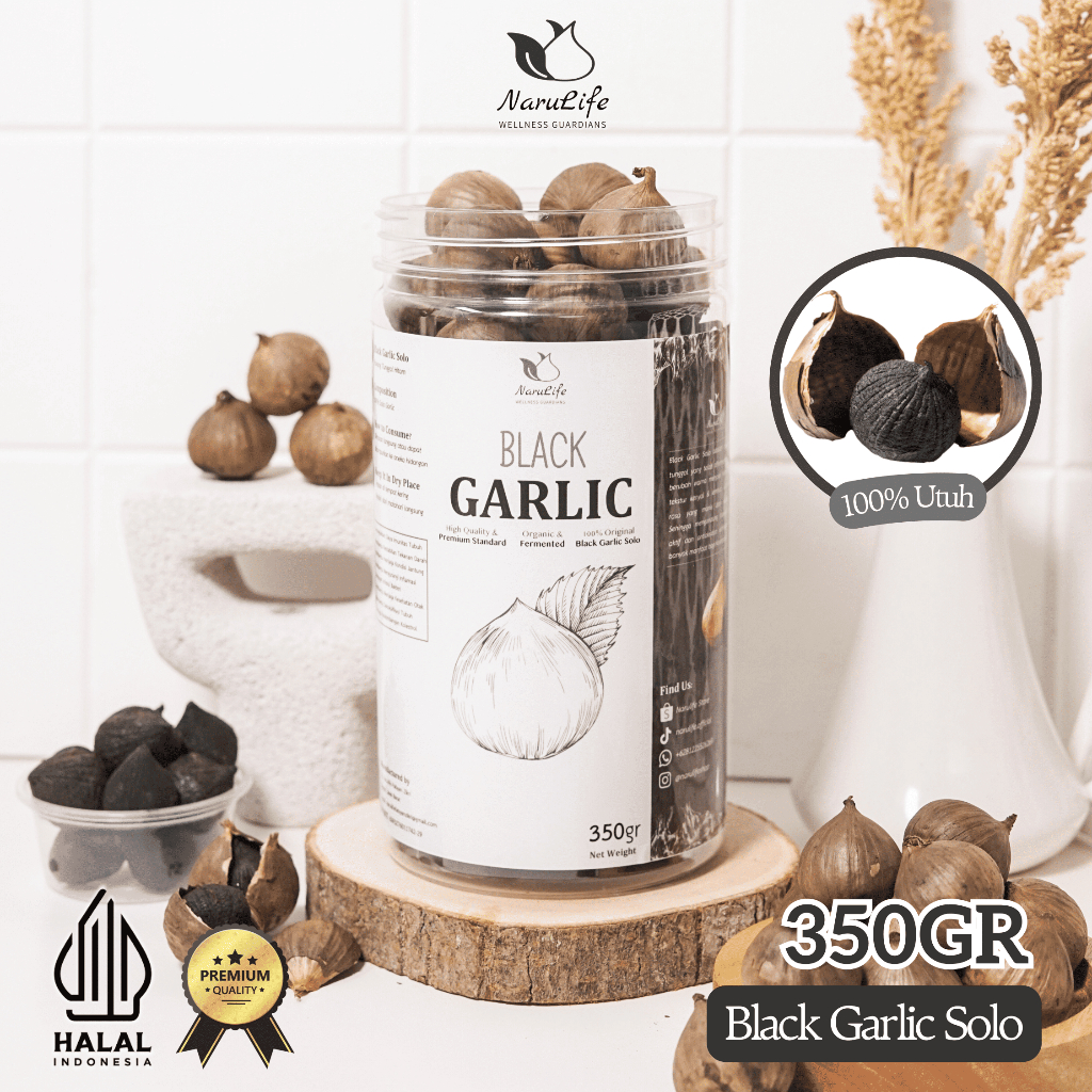 

Narulife Black Garlic Solo (Bawang Hitam Tunggal) 350gr | ORI 100% PREMIUM
