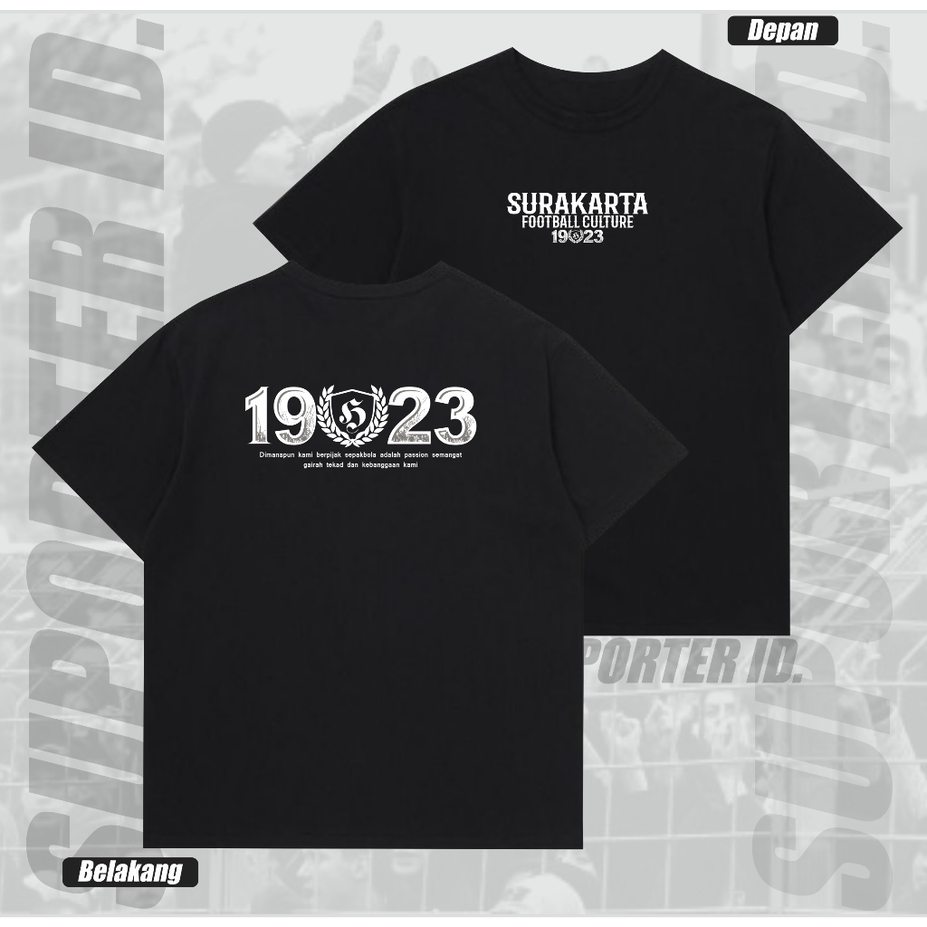 Kaos Suporter Surakarta Tshirt Surakarta Football Culture 1923