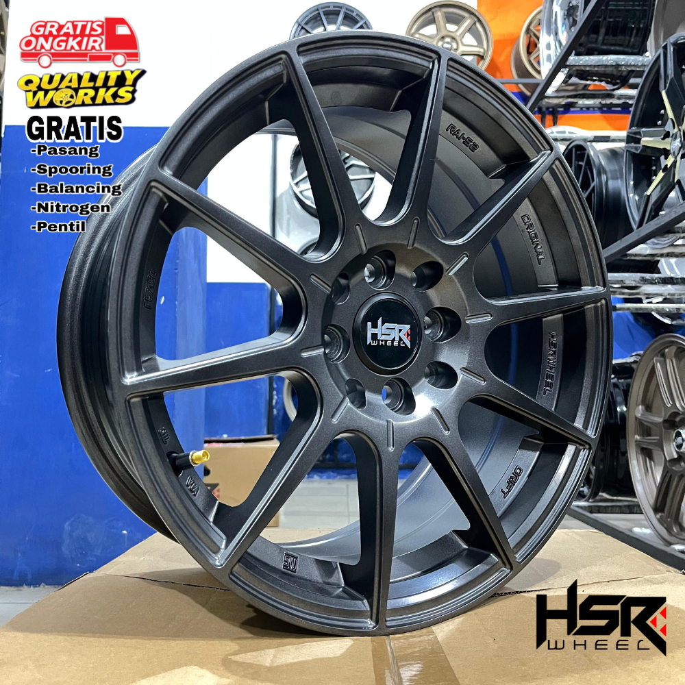 Hsr Wheel Rai-S2 Ring 16 Velg Racing Mobil Freed, Avanza, Xenia, Livina
