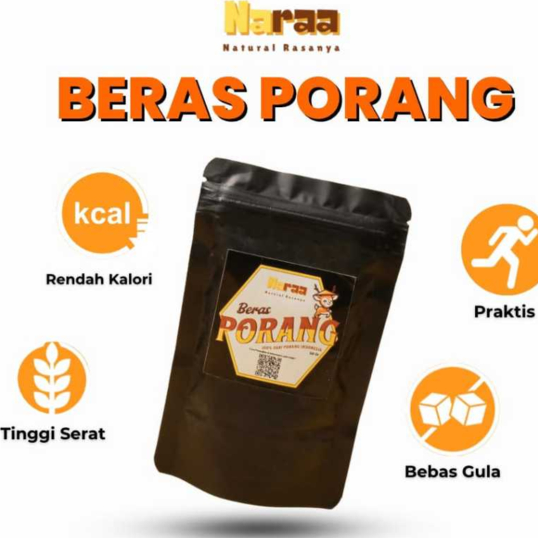

50 Gram Beras Porang Naraa Solusi Sehat Rendah Kalori Bebas Gluten untuk Diet dan Gaya Hidup Sehat