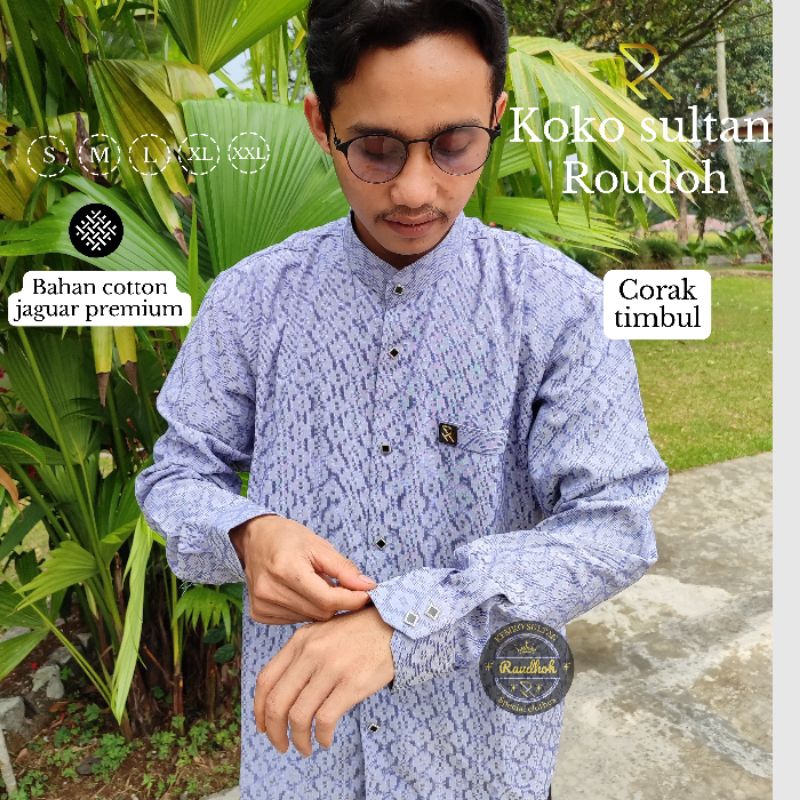 kemko berukat terbaru kemeja koko sultan jaguar kemko sultan terbaru