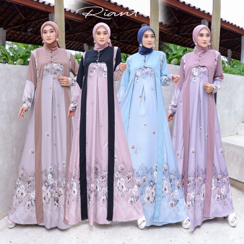 Gamis Aswan/ Abaya/ gamis bahan jetblack