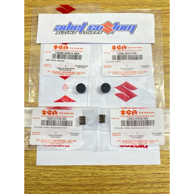 SET KARET PER DAMPER BALANCER SATRIA FU 150 KARBU SATRIA FU FI INJEKSI GSX R GSX S SUZUKI BANDIT RAI