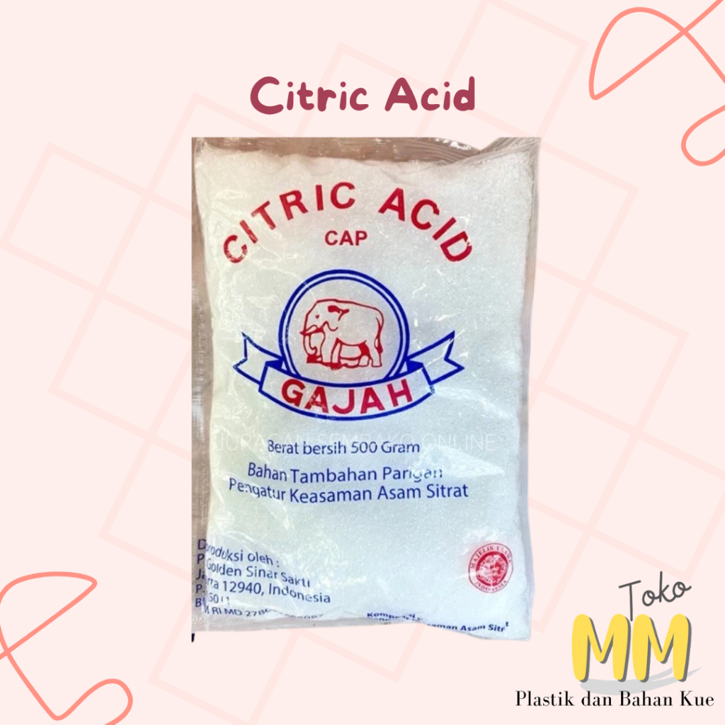 

Citric Acid Cap Gajah / Citrun / Asam Sitrat