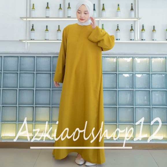 abaya putih turkey gamis dress arab remaja perempuan kekinian korean style