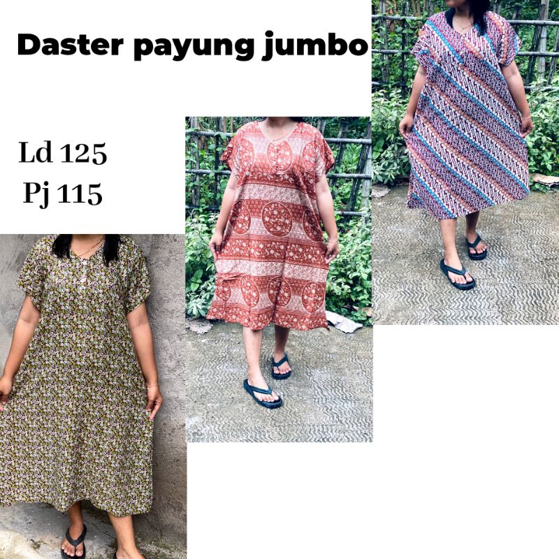 Daster payung jumbo paket 4 pcs cuma 100 rb an//busui friendly
