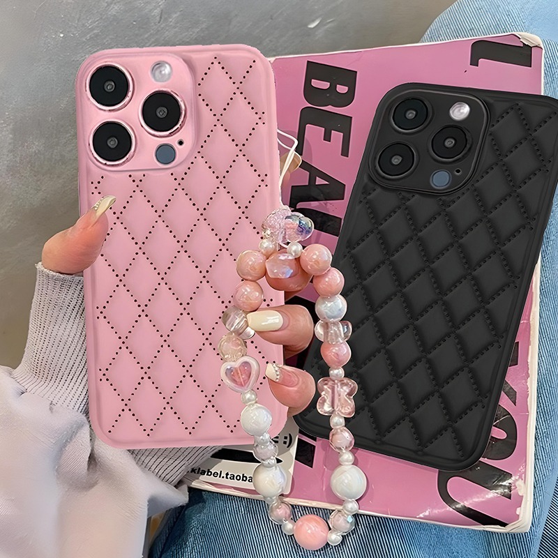 SOFTCASE + STRAP CUTE DIAMOND RHOMBIC FOR OPPO F11 RENO 4F 5 5F 6 7 8T 10 11 11F 12 12F GC235 SILICO