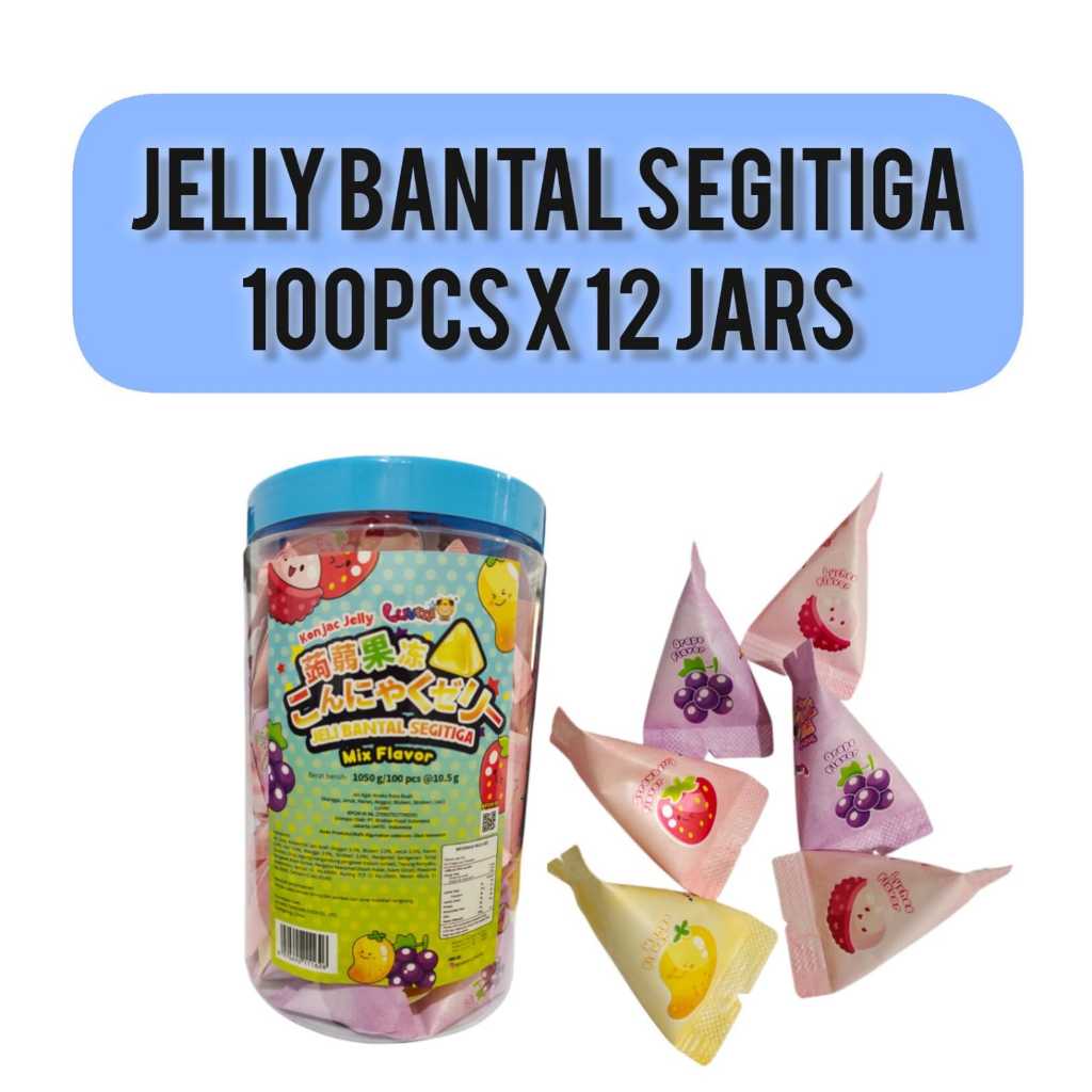 

Konjac Jelly Bantal Segitiga 100pcs x 12 Jar