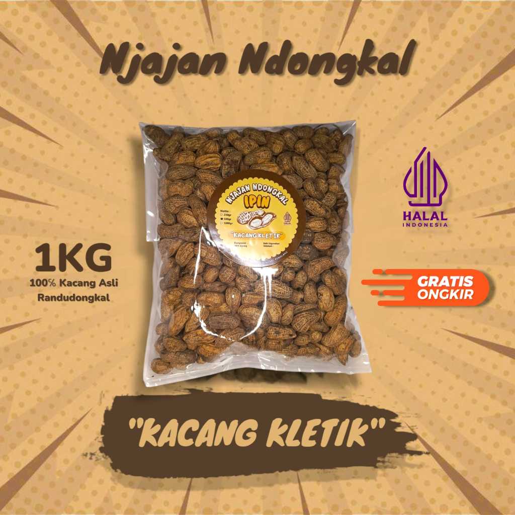 

KACANG KLETIK" Asli Ndongkal - 1kg
