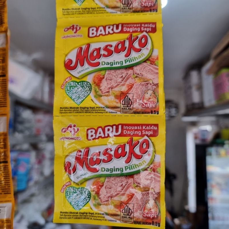 

Masako Bumbu Kaldu Ayam & Sapi 12 sachet