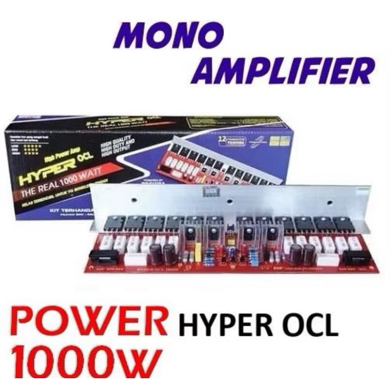 KIT POWER AMPLIFIER HYPER OCL 1000W AMPLI POWER AMPLIFIER BELL BGR 1