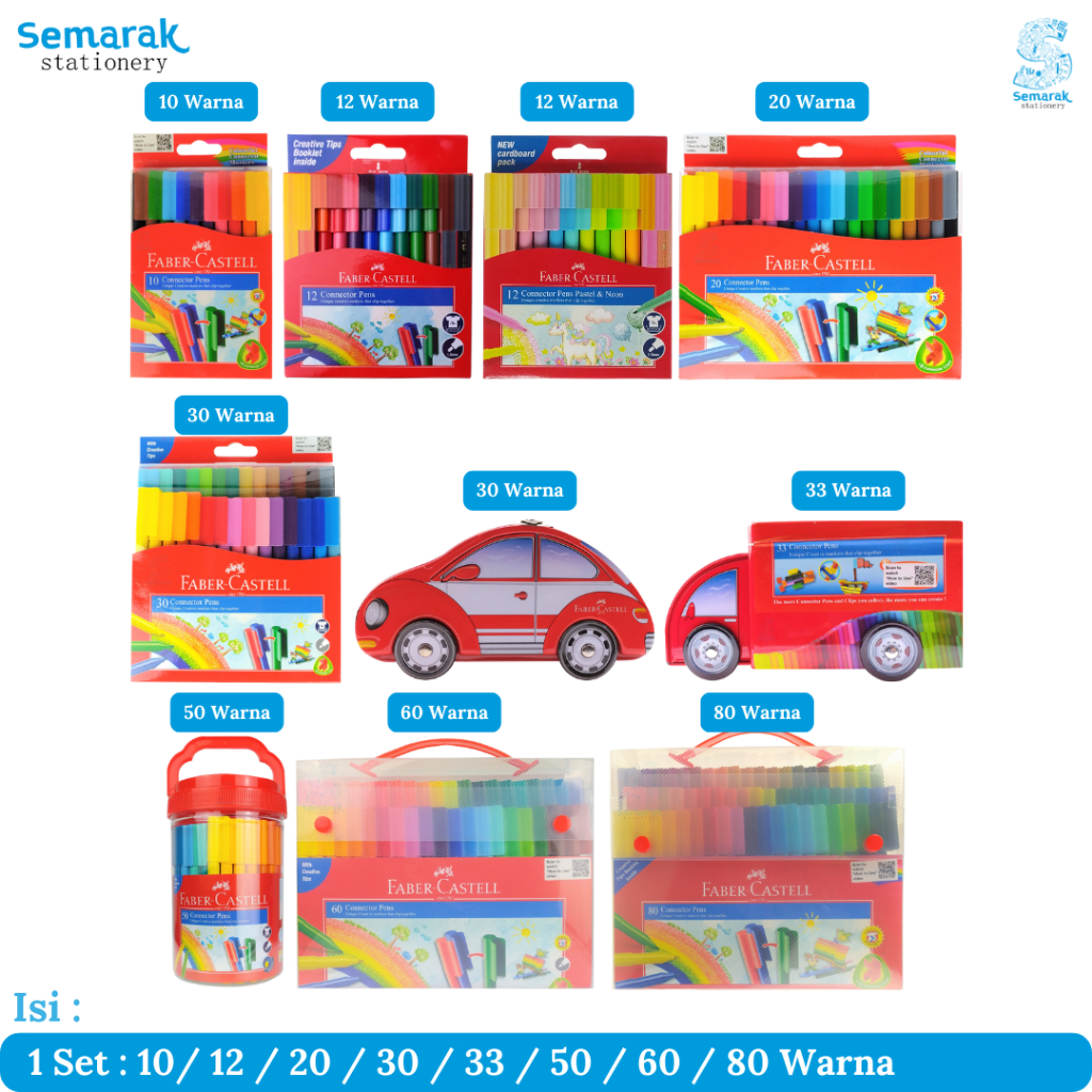 

Spidol Dapat Digabung Faber Castell Connector Pens [10 / 12 / 20 / 30 / 33 / 50 / 60 / 80 Warna]