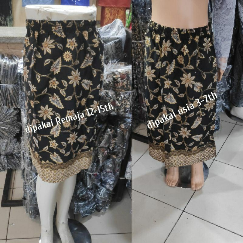 Rok span mini rok pendek remaja/Anak batik bawahan kebaya