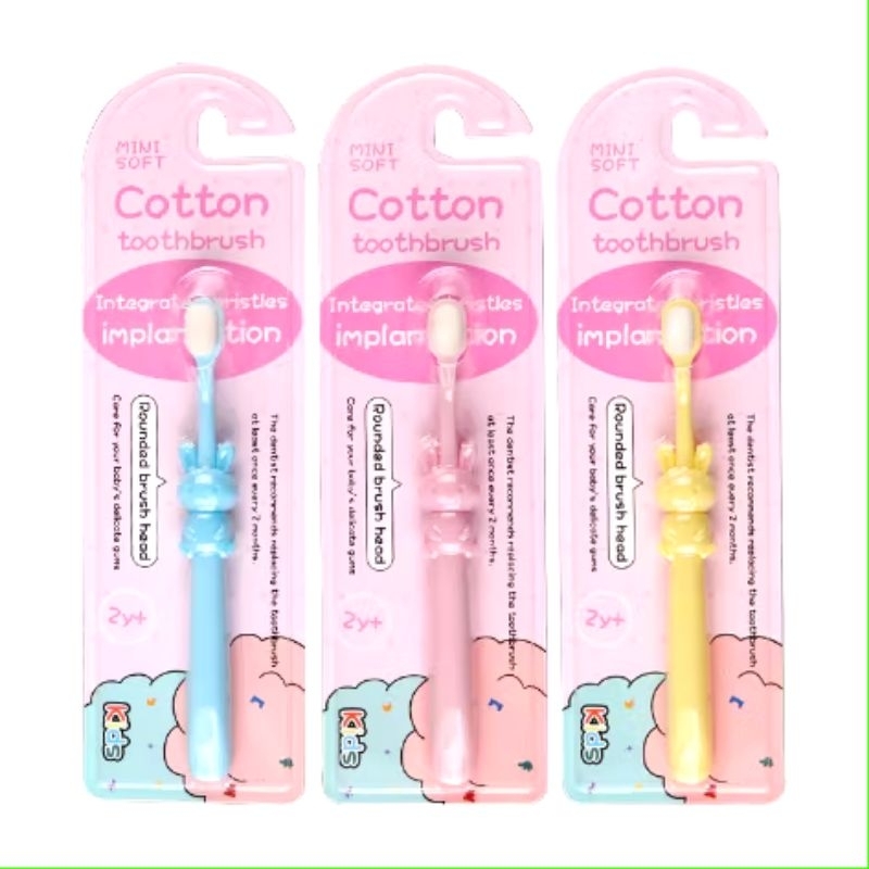 Lye-OS Sikat Gigi Bayi Cotton Toothbrush Mini Soft Sikat Gigi Lembut