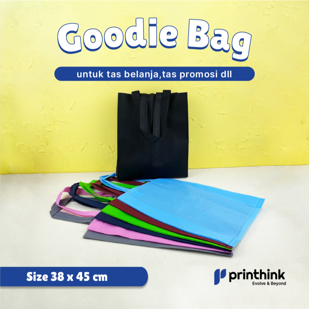 

Tas Spunbond Goodie Bag 38x45 cm – Tas Belanja / Promosi dengan Handle