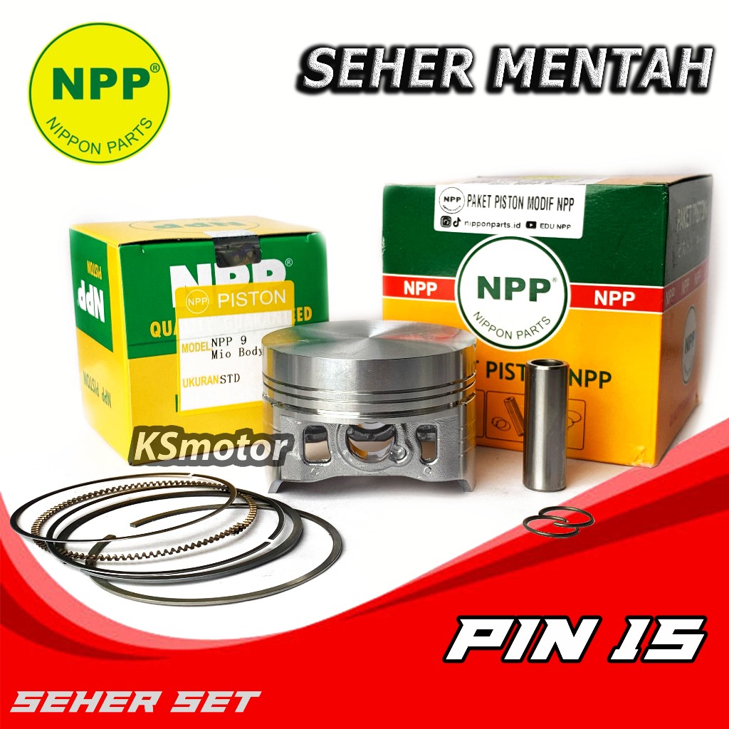 PISTON SEHER SET NPP MENTAH CUSTOM 57 57.5 58 58.5 59 59.5 60 61 62 63 65.5 66 66.5 66.5 67. 67.5  P