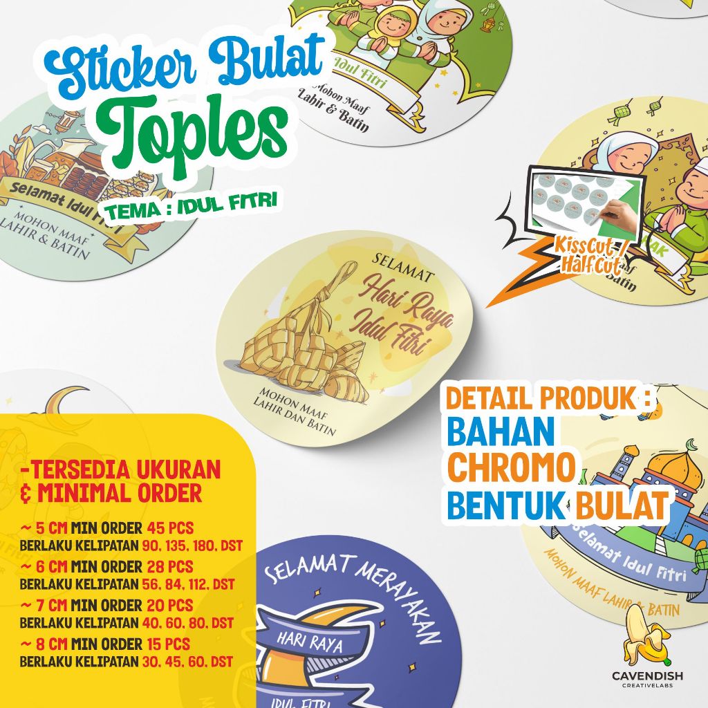 

Stiker Bulat Idul Fitri | Ramadhan | Eid Mubarak | Lebaran