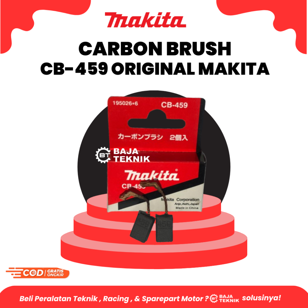 MAKITA CARBON BRUSH CB-459 | ARANG / SPUL / PUL / COOL BOOSTER BOSTEL CB 459 | CARBON BRUSH UNTUK GE