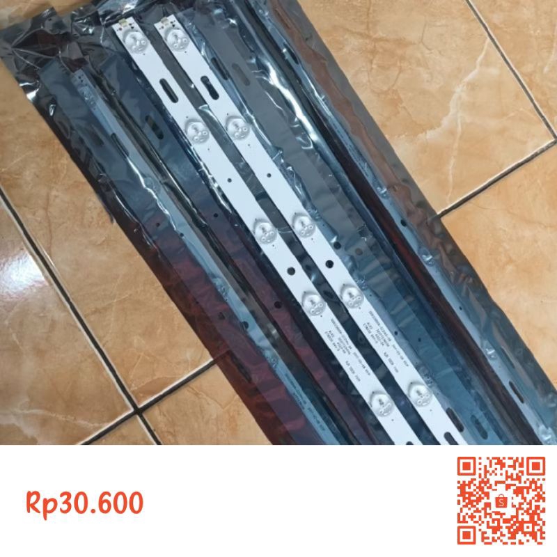 BACKLIGHT TV POLYTRON LED 22 dan 24 INC 1 SET (2 BARIS) ORIGINAL PNP