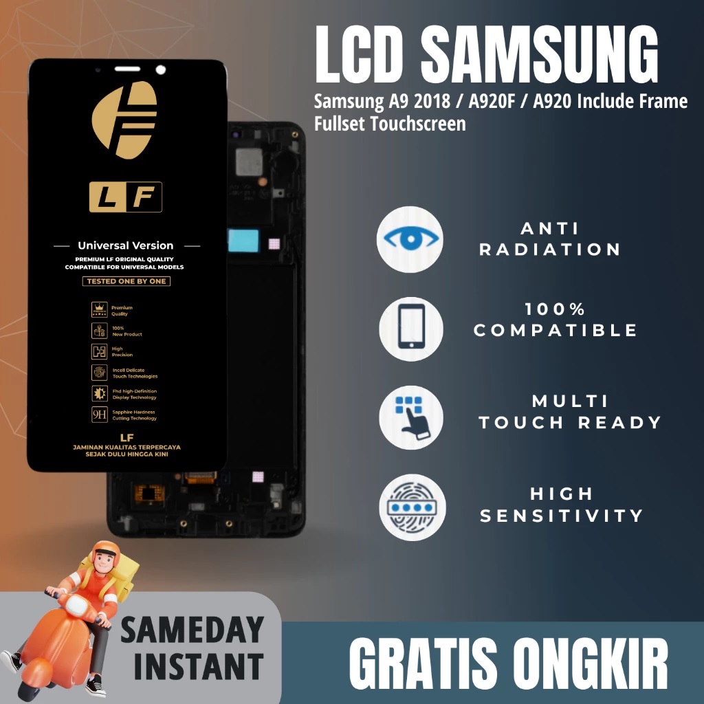 LCD Samsung A9 2018 / A920F / A920 Include Frame Fullset Touchscreen - OLED