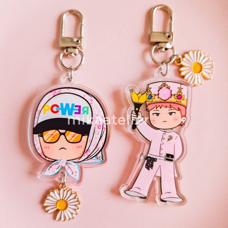 [READY STOCK] G-Dragon Acrylic Keychain, G Dragon Bigbang Keychain, G-Dragon Power, Gantungan Kunci 