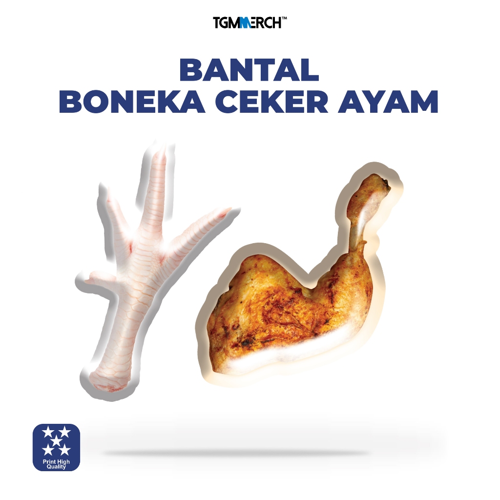 TGM MERCH - Bantal Boneka Motif Ayam Goreng