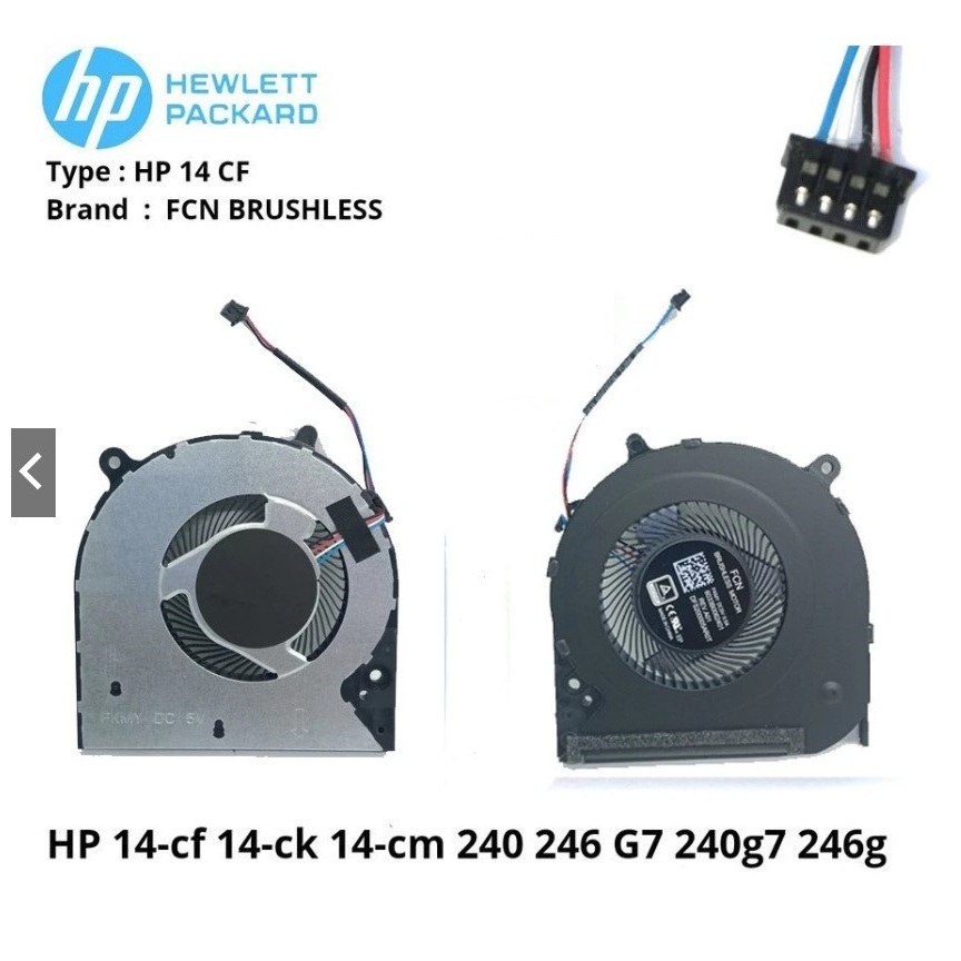 Fan Processor HP 14-CF 14S-CF 14-CK 14-CM 14S-CR 14S-DK 14S-DP Fan Laptop HP 14 CF 14 CM 14S CF HP 2