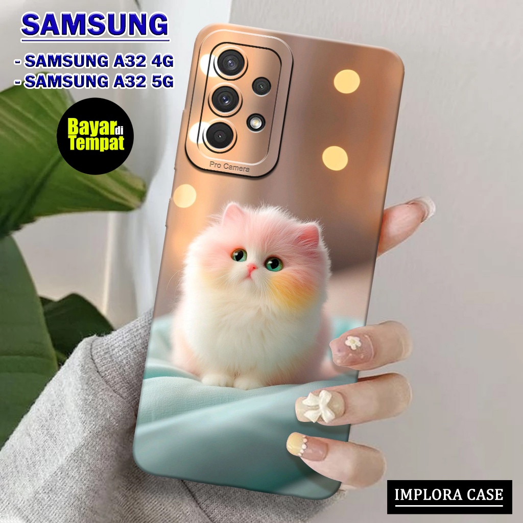 Case SAMSUNG A32 4G / A32 5G Motif KUCING IMPLORA CASE Casing SAMSUNG GALAXY A32 4G / A32 5G Softcas