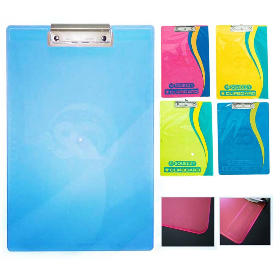 

Papan Ujian Papan Jalan Clipboard Transparan ukuran Folio F4
