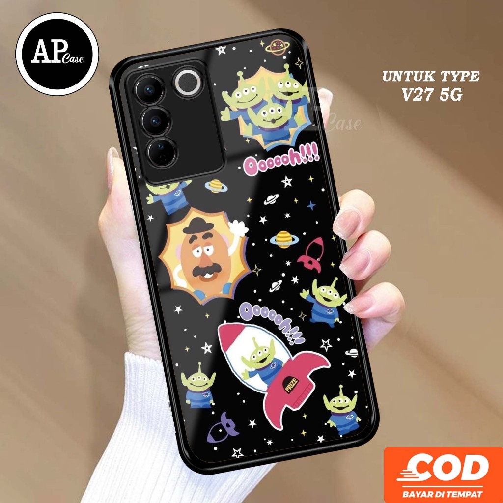Case VIVO V27 5G (MOTIF alien) Ap Case Terbaru softcase dan hardcase glossy - Custom Case - Casing -